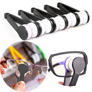 1PC Portable Multifunctional Glasses Cleaning Rub Eyeglass Sunglasses Spectacles Microfiber Cleaning Brushes Wiping Tools
