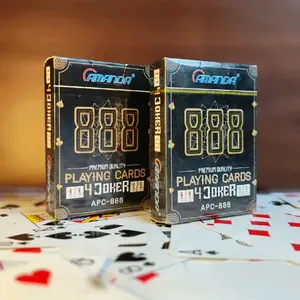 AMANDA 888 Kartu Remi Poker/Playing Card motif Mandala Klasik [Box Hitam] ORIGINAL