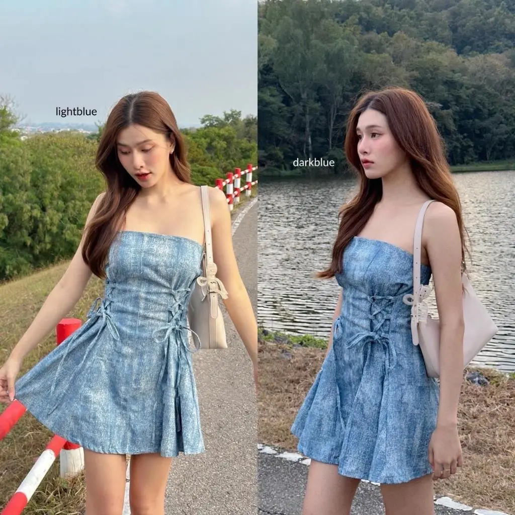 【Dewi Club】D11807 ist Cord Mini Tube Dress【Fast Ship】【COD】 Casual Jeans