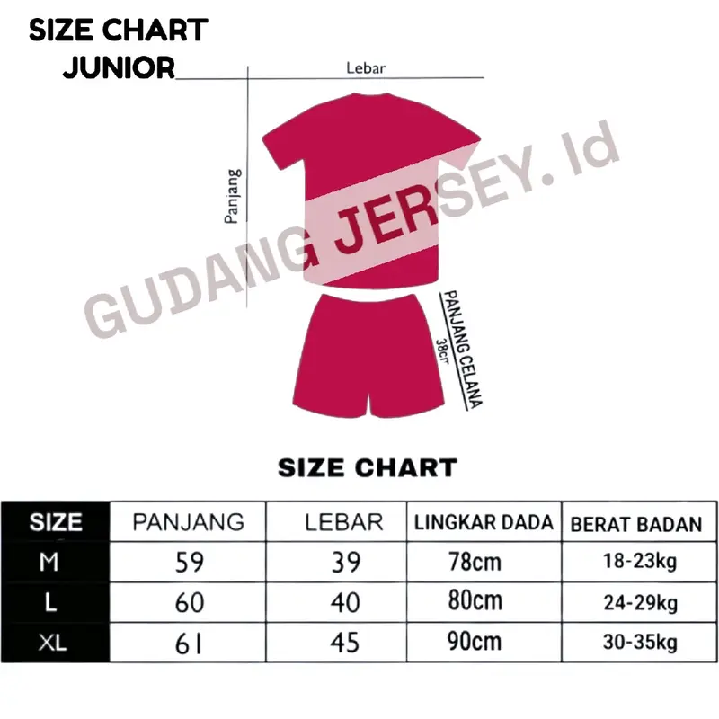 Baju bola anak laki laki jersey junior Kaos futsal anak Outdoor Olahraga Sport 4