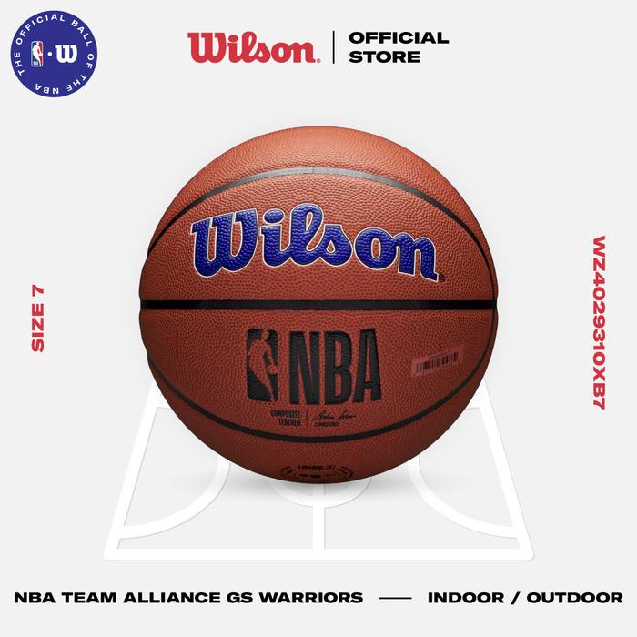 Gambar Mid Year Sale | Wilson NBA Team Alliance Bola Basket GS Warriors Indoor/Outdoor Bahan Polyurethane Size 7 - WZ4029310XB7 dari Wilson Indonesia Official Shop Kota Bekasi Tokopedia