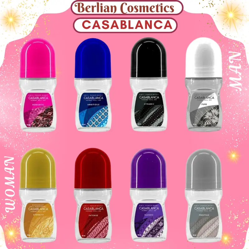Casablanca  Roll on/  50ml Red Silver  Red Bau Black Violet Purple Woman 0