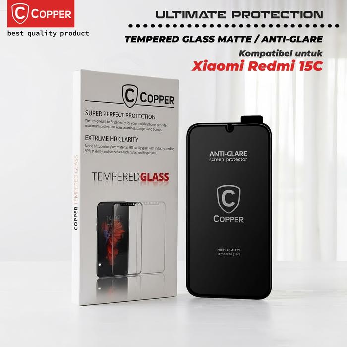Gambar COPPER Tempered Glass Matte/Anti Glare - Kompatibel Untuk Xiaomi Redmi 15C dari Copper Samarinda Official Kota Samarinda Tokopedia