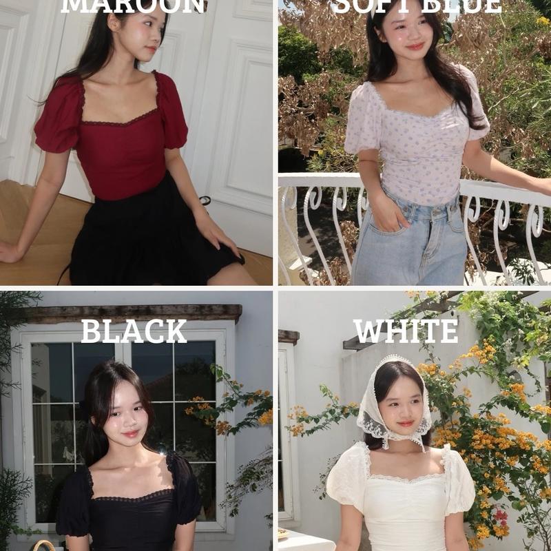 Claike Label | Rosella Top | Top | Blouse | Vintage Top 0