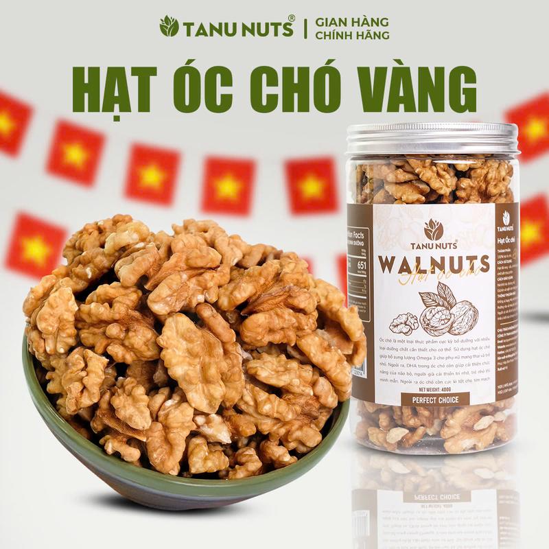 Hạt óc chó vàng TANU NUTS Nhân óc chó vàng tách vỏ, ngũ cốc dinh dưỡng tốt cho bà bầu Ăn Vặt Food Thức Ăn Snack oc cho tốt cho sức khỏe