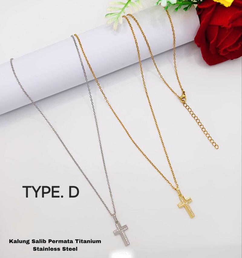 Product Introduction of Kalung Titanium Cewek Model Terbaru Gaya Korea kalung  aesthetic Emas Hadiah Silver Wanita 7
