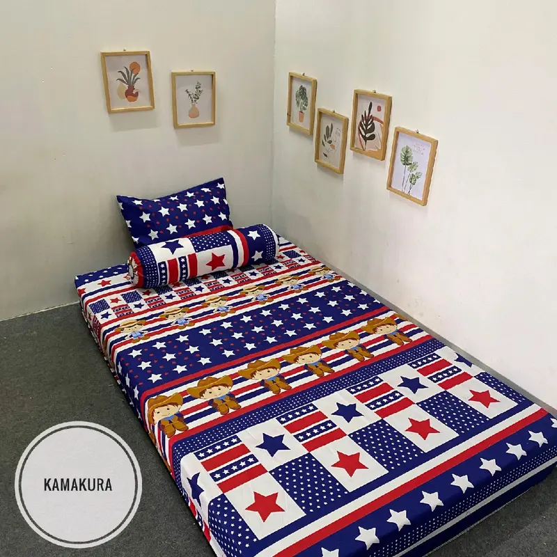 Sprei Aesthetic Size 120 160 180 / Sprei Motif Anak, Dewasa Free Sarban & Sargul Kain 3