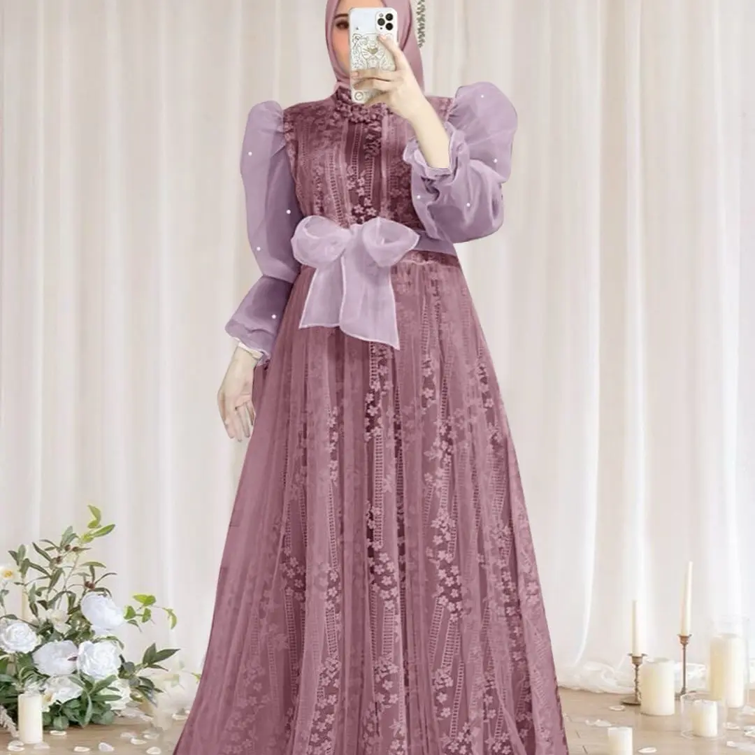 O2 fashion  / Maxi alysa / baju muslim / gamis muslim / bisa cod / maxi kekinian / best seller baju muslim