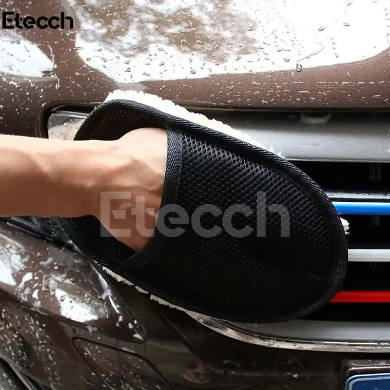 Sarung Tangan Kain Lap Mobil Waxing Polish Glove Wool 3