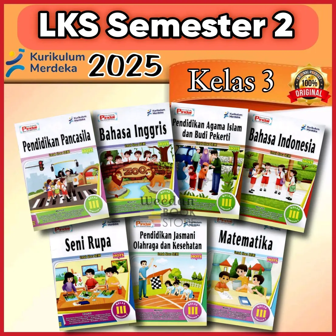 [ 2025 ] LKS PINDAI Kelas 3 Sd Semester 2 Kurikulum Merdeka Cv Arya Duta Terbaru