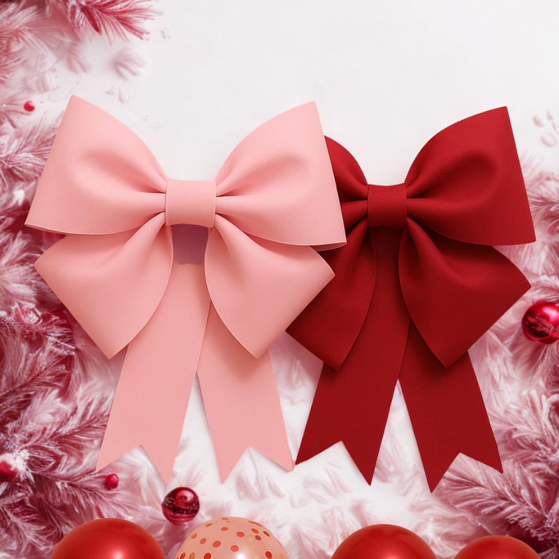 Nơ Xốp Khổ Lớn Trang Trí Noel – Hai Size 35cm & 60cm – Dùng Cho Cửa Shop Cây Thông