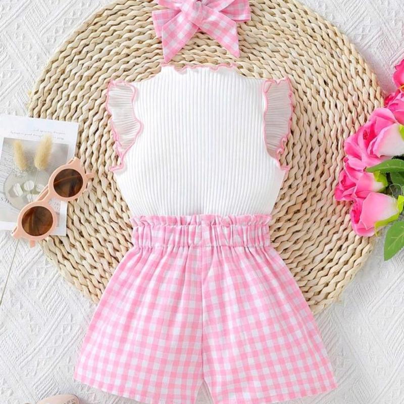 baju setelan anak perempuan setelan anak Cewek usia 1-5 tahun  Bayi Katun 4