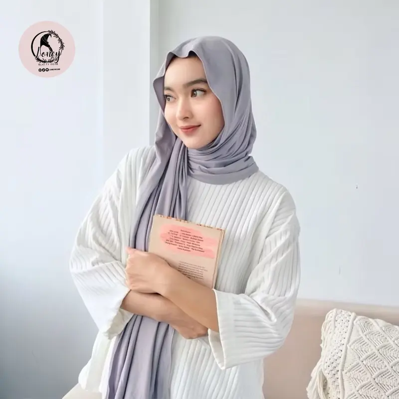 PASHMINA KAOS RAYON - PASHMINA TURKI SHAWL - PASHMINA KAOS RAYON MELEYOT - PASHMINA KAOS PREMIUM 8