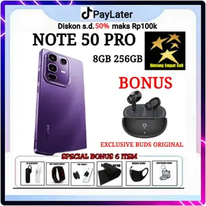 (PROMO LIVE) INFINIX NOTE 50 PRO 8/256 FREE WIRELESS CHARGING GARANSI RESMI