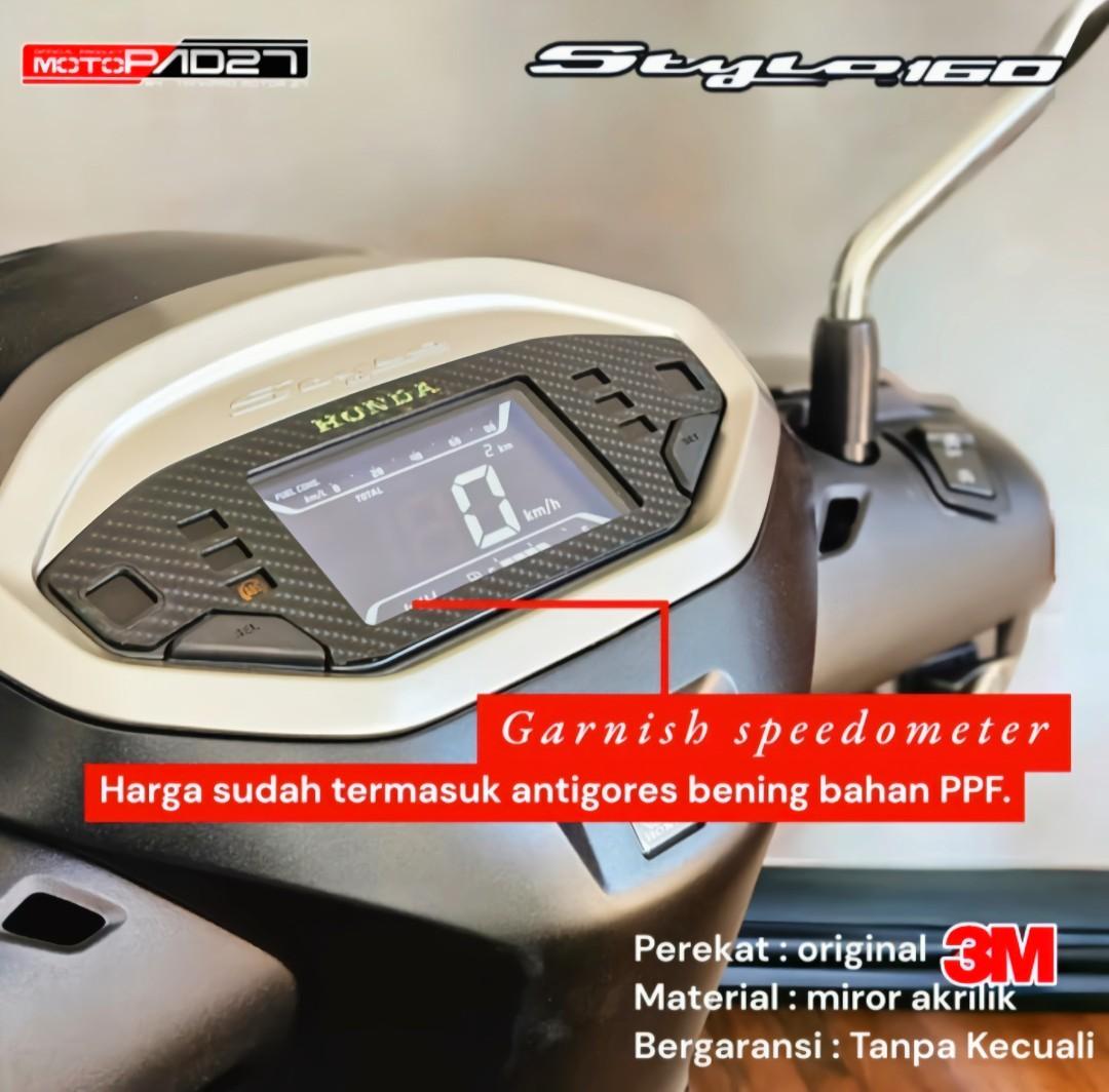 aksesoris GARNISH HONDA STYLO 160 akrilik premium Motor