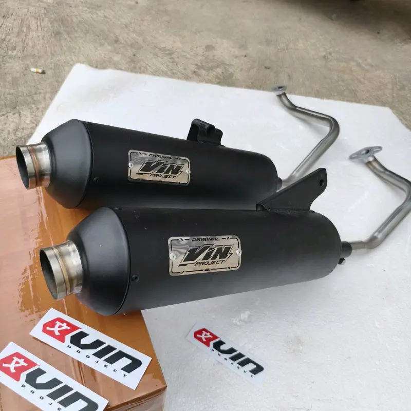 Knalpot MONCONG OUT 50mm TYPE LUSTER SARINGAN BOR BORAN 3×3 Engker Moncong Shijiro Original Vin Project Fullsistem Beat Scoopy mio sporty Vario nmax all matic Kendaraan 6
