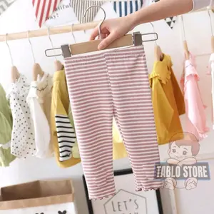 Legging Striped Celana Legging Anak Perempuan Motif Salur Fashion Cewek