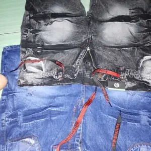 Paket 100rb dapat 2pcs!!! Celana Pendek Jeans Sobek Pria Distro Tagling Premium Harian Shorts