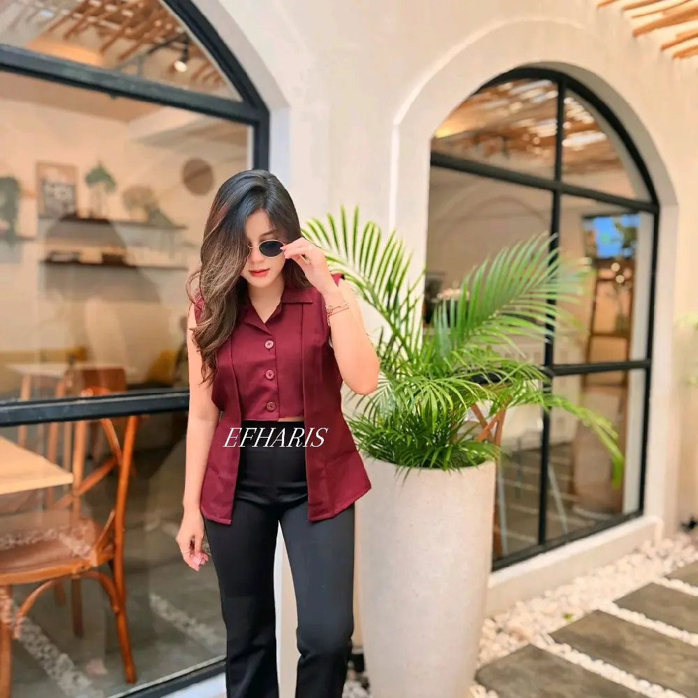 Efharis-Mecca Vest Outer Rompi Wanita Kekinian Korean Style