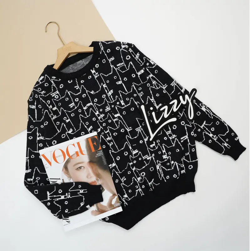 Sweater Cat Monochrome PREMIUM BY LIZZY 0