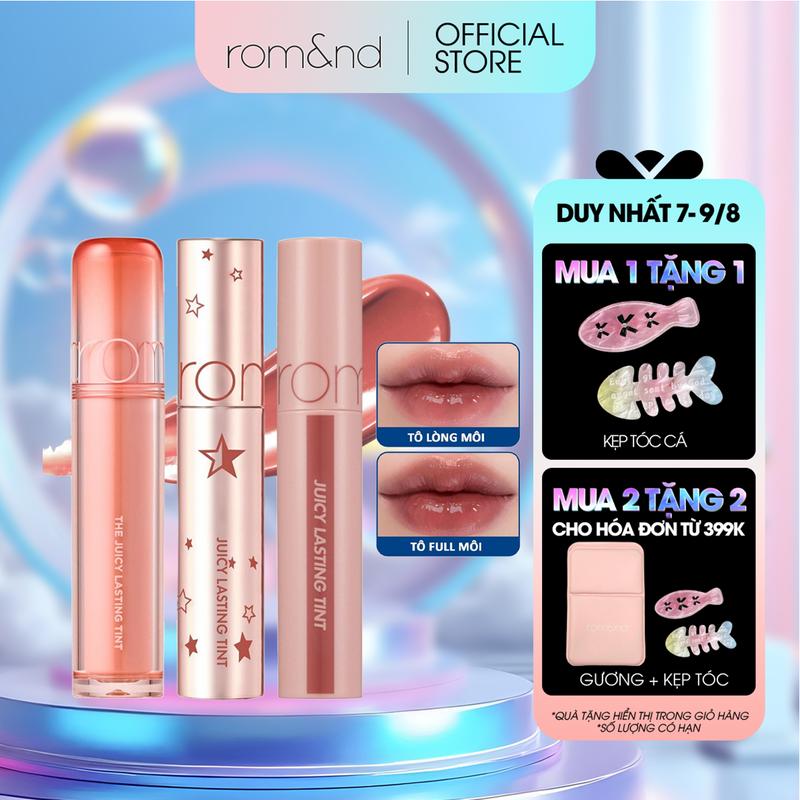 [Rom&nd][Màu 23] Son Tint Lì Romand Juicy Lasting Tint Edition