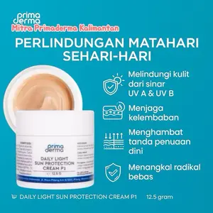 Primaderma Cream Siang Untuk Kulit Ber Flek dan Sensitif (FLEK) Kulit Kusam DAILY LIGHT SUN PROTECTION CREAM P1 ORIGINAL Facial Kering Wajah Sunblock
