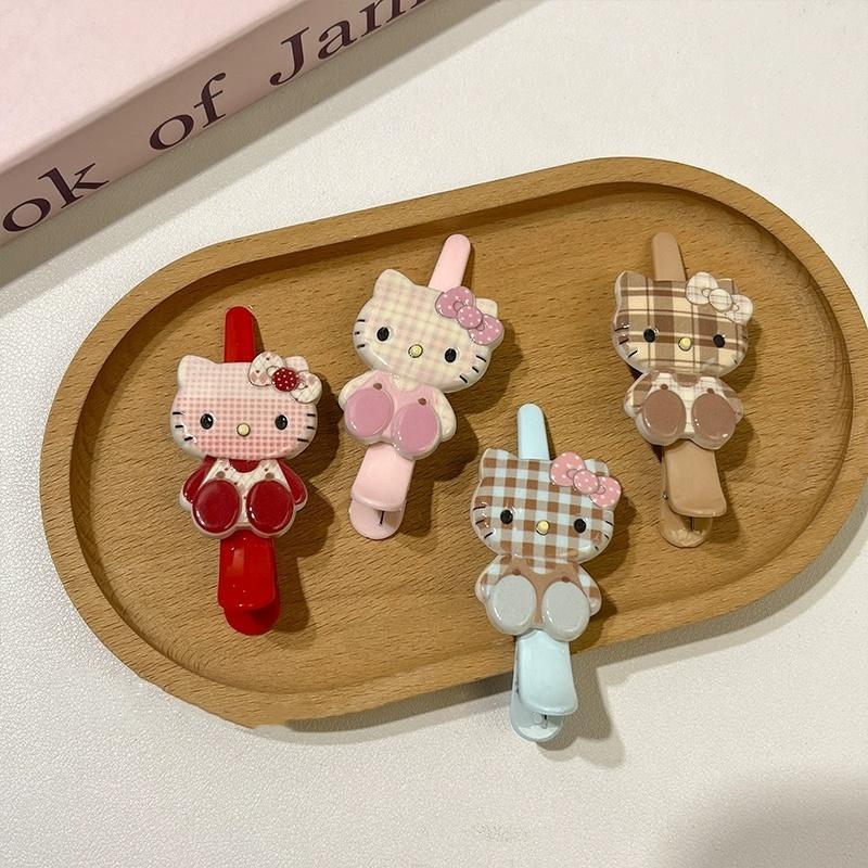 Product Introduction of Kẹp Tóc Hello Kitty, Thiết Kế Hoạt Hình Dễ Thương, Dành Cho Nữ, Thích Hợp Cho Trán Và Tóc Mái, Phụ Kiện Tóc Kẹp Bên, Kẹp Mỏ Vịt, Hàng Mới Về, 2025 13