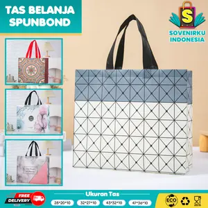 Tas Souvenir - Tas Spunbond - Goodie Bag Spunbond - Spoundbond Bag - Tas Belanja Spunbond Model Kotak Box Kantong - ToteBag Wanita - Tas Jinjing Wanita - Tas Kado - Tas Belanja - Tas Jinjing - Souvenir - Tas Wanita - Tas - Spoundbond - Tas Hajatan