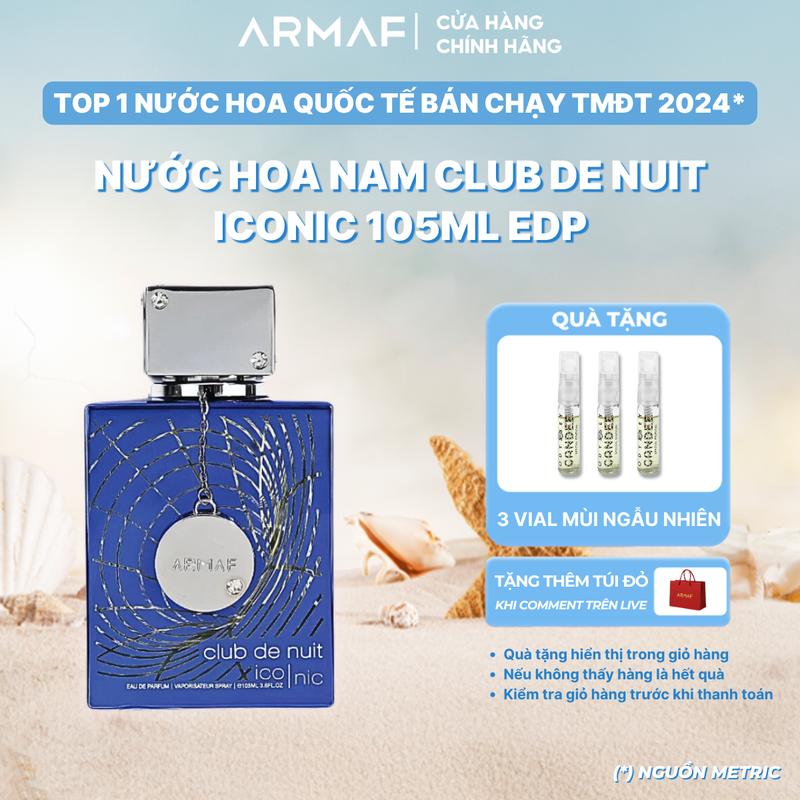 Nước hoa nam Armaf Club de Nuit Blue Iconic EDP 105ml [DL]