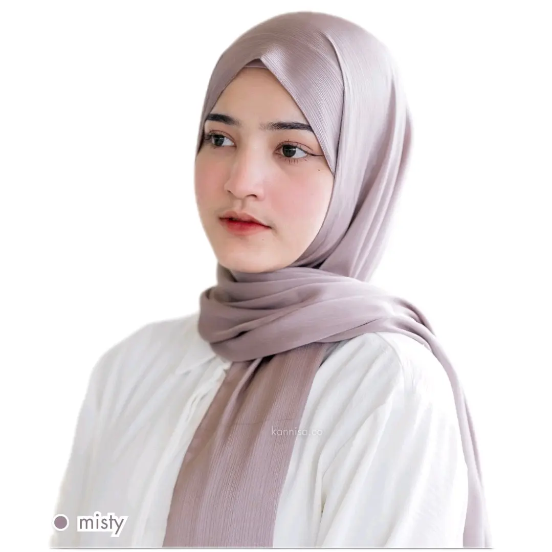 PASHMINA SATIN SILK GRADENZA/PASHMINA LUXURY GRADENZA PREMIUM Syal Jilbab Muslim Cantik Garis Wanita