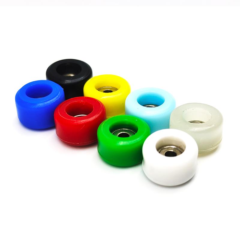 Bánh xe ổ trục fingerboard, Bộ 4 cái, Bánh xe chuyên nghiệp, Bánh xe nhựa, Thích hợp cho đầu ngón tay và Ván Trượt 3