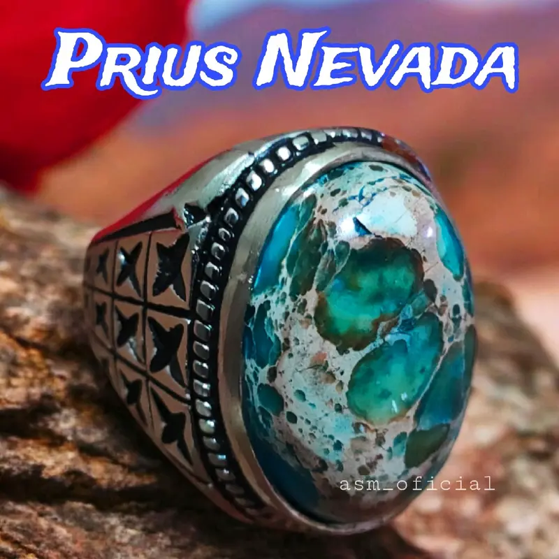 pirus NEVADA / cincin batu akik nevada dim 17-20 great A 1