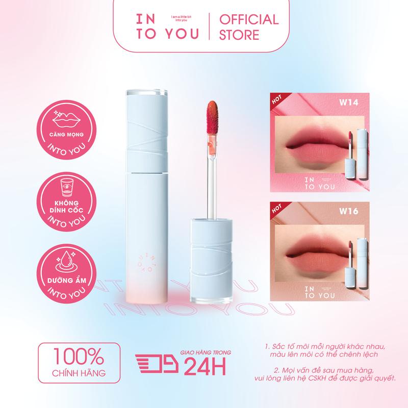 Son Kem Lì Nhẹ Mịn INTO YOU W13 – Chất Son Mịn Như Sương, Lên Màu Tự Nhiên, Không Khô Môi 2.6g