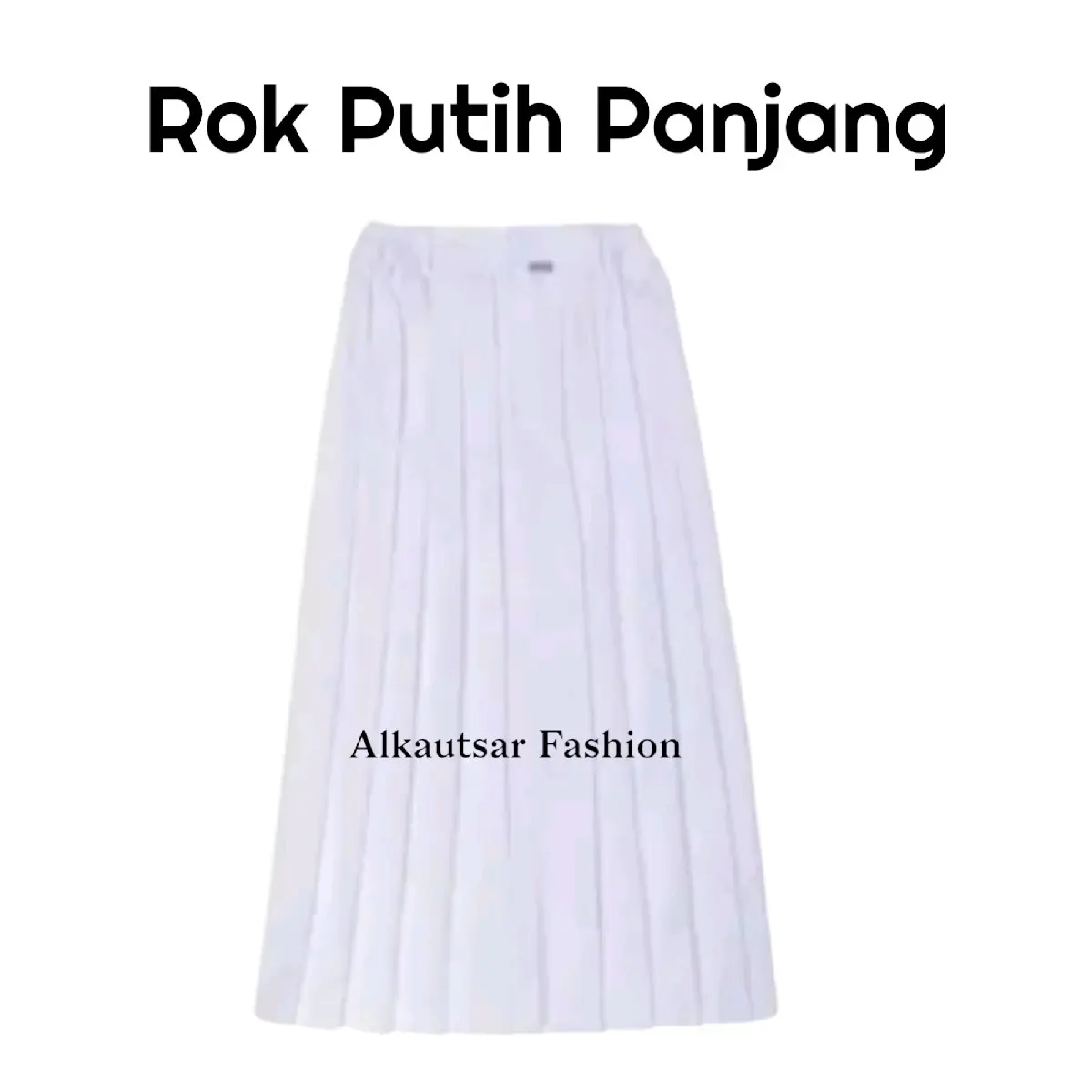Rok Putih Rempel Seragam SD Panjang Rok Rempel