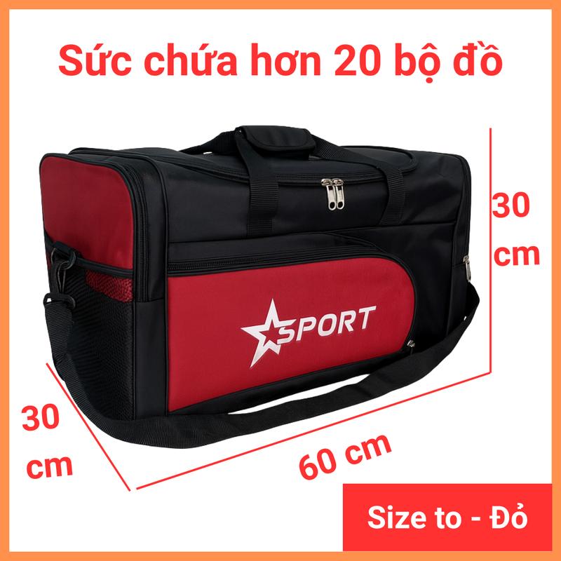  Túi du lịch cỡ lớn  Túi xách thể thao đựng quần áo đi chơi đi làm đi du lịch dài ngày – Vải dù gai mịn chống nước đựng 20 bộ đồ túi trống thể thao nam nữ nhiều ngăn - TDL139 