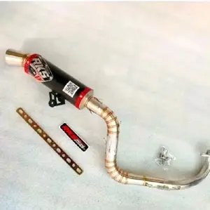 Knalpot Samlong Black Coating RKS Beat Vario Mio Scoopy Xeon Nmx Aerox