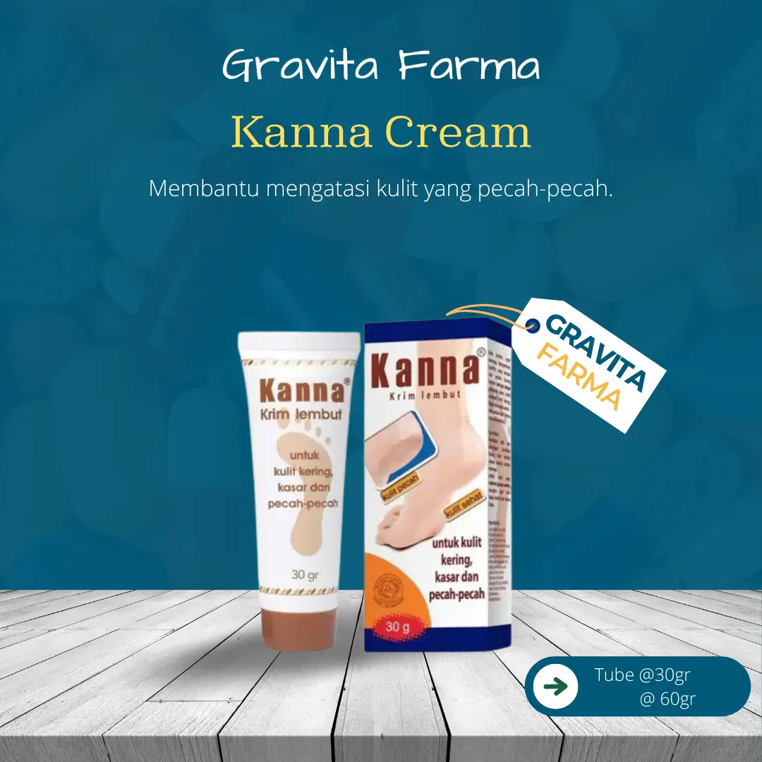 Kanna Cream Krim Lembut Untuk Kaki Pecah-Pecah