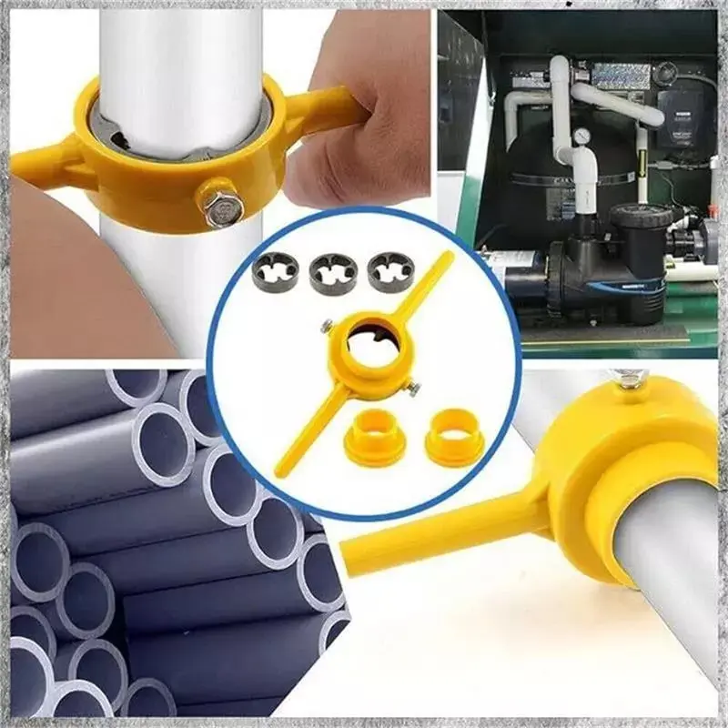 COD Mata Snai 1/2" 3/4" 1" Alat Senai Pipa PVC Pipe Threader Pipe Thread Maker 2