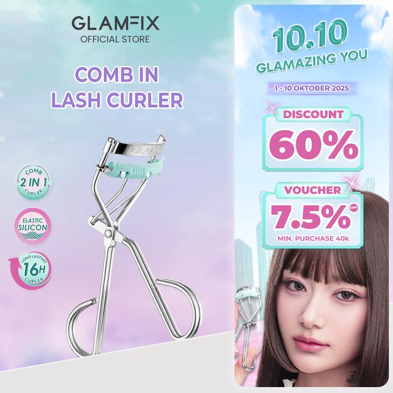 GLAMFIX GLAM MY LASH CURLER - COMB-IN Eyelash Curler Penjepit Bulu Mata ...