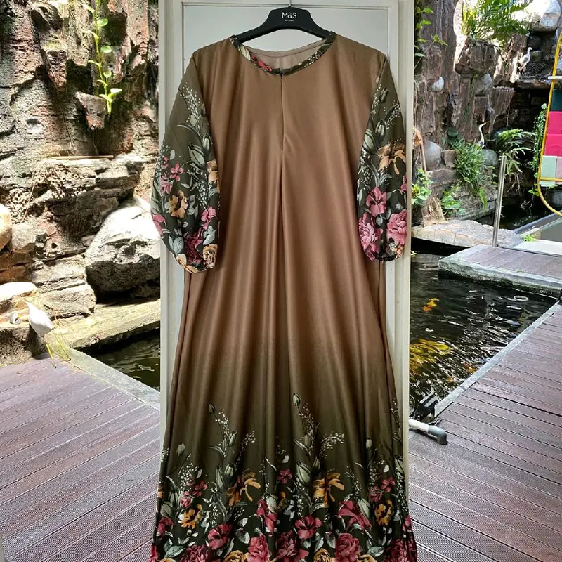 (PROMO)GAMIS HYGET GRADASI MOTIF TUMPAL TERMURAH 2