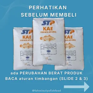 PAKAN IKAN STP KAE 3mm 5mm 7mm Pakan Koi Protein Tinggi 52%