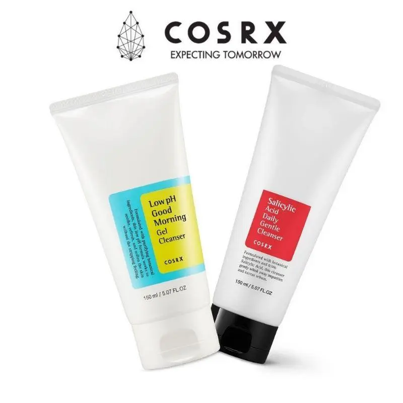 COSRX Low pH Good Morning Gel Cleanser 150ml COSRX Salicylic Acid Daily Gentle Cleanser 150ml Moisturizing Nourishing