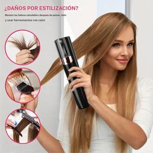 Recortadora de cabello inalámbrica recargable, 1 recortadora eléctrica automática, cortapelos para mujeres, para el cuidado del cabello dañado y eliminación de puntas abiertas, regalo ideal para mujeres, Moth.