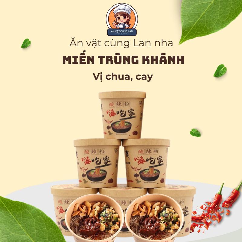 Miến Chua Cay Trùng Khánh Xuất Xứ Đài Loan 142g - Ăn Vặt Cùng Lan Food Vị Chua