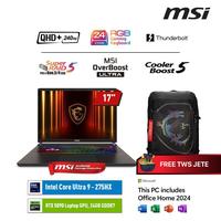 Gambar MSI VECTOR 17HX AI ULTRA 9 275HX RTX5090 32GB 1TB 17.0QHD+ 240HZ W11 OHS Laptop Gaming - 32GB dari MSI Official Store Kota Administrasi Jakarta Pusat 1 Tokopedia