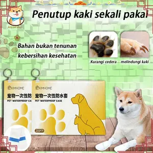 Penutup Sepatu Sekali Pakai Anjing Peliharaan, Penutup Kaki Anti Kotor, Artefak Anjing Berjalan, Kaus Kaki Anak Anjing, Sepatu Tahan Air, Anti Kotor dan Licin