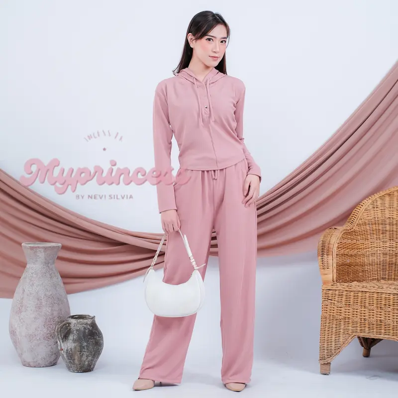 ZENA ONESET HOODIE KNIT PREMIUM | BAJU SETELAN KNIT HOODIE WANITA LENGAN PANJANG | ONE SET KNIT ACTIVEWEAR BY MYPRINCESS 7
