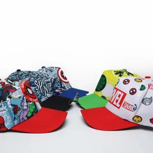 Topi Anak Laki Laki & Perempuan Full Sablon Sublim Motif Karakter Superhero HERO003