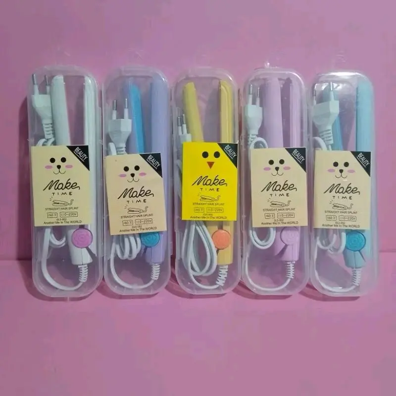Catok rambut karakter 2in1 | catok mini 2in1 20w | catokan keriting lurus portable | banyak warnaa 3