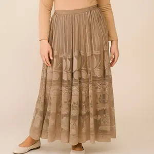 Rok Brukat Full Furing - Rok Brukat BKK - Rok Maxi Wanita - Premium Brokat Skirt